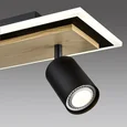 8025/20WL LEDIO LN24 черный/дерево, металл/МДФ Настенный светильник LED GU10 3*10W + LED 20W 220V PINE