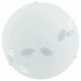 Светильник настенно-потолочный MARS, 1х60W (E27), ?245, стекло/узор листья
