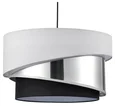 8040/3 MODERNI LN25 никель/белый/серебро/черный, металл/текстиль Подвесной светильник Е27 3*60W 220V INDIRA