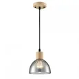 8053/1A SUSPENTIONI LN25 310 дерево/смоки металл/стекло Подвесной светильник E27 1*60W 220V NATANA