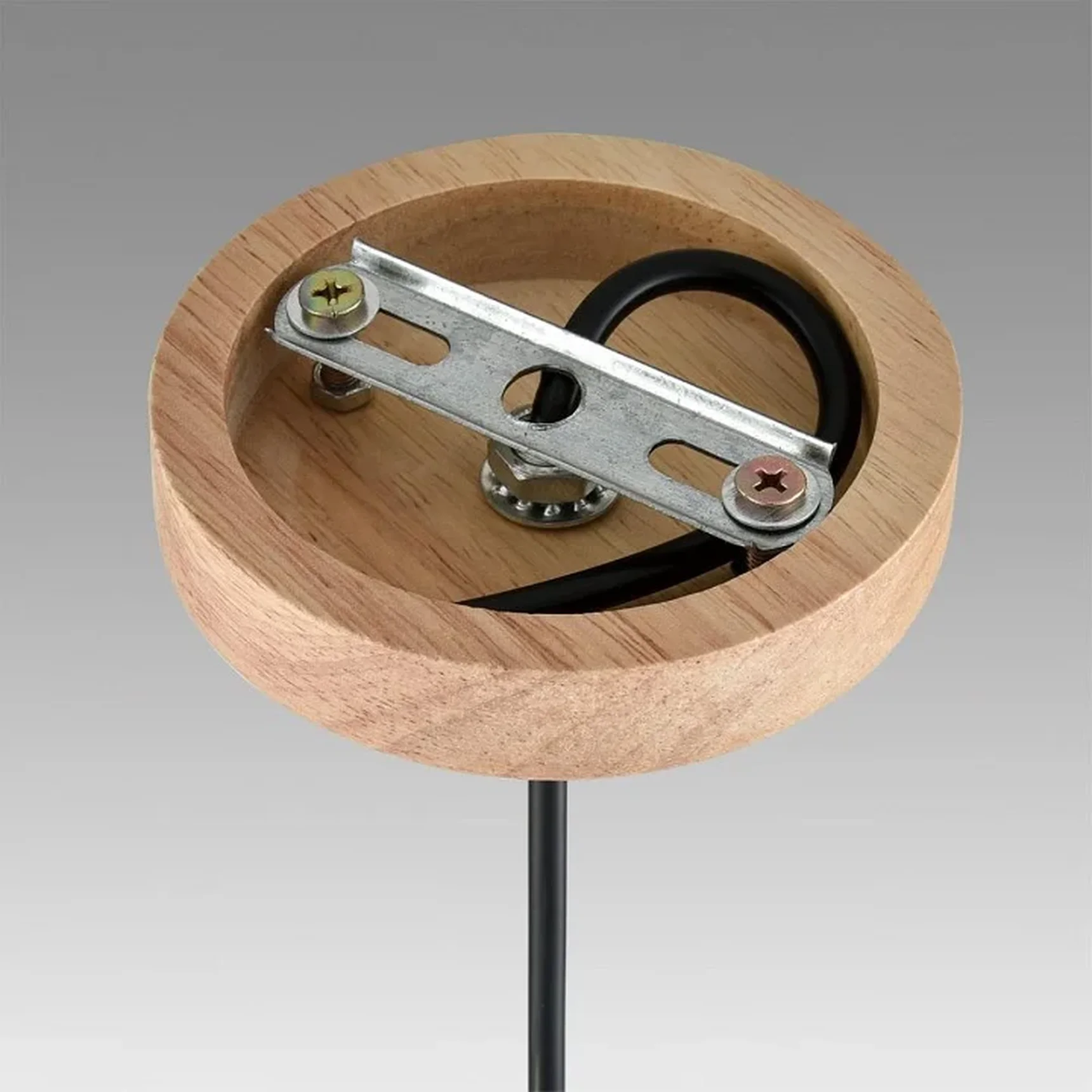 8053/1A SUSPENTIONI LN25 310 дерево/смоки металл/стекло Подвесной светильник E27 1*60W 220V NATANA