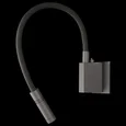 808617 (MB337-1BL) Светильник настенный MURO LED 3W 190LM ЧЕРНЫЙ 3000K