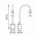 808617 (MB337-1BL) Светильник настенный MURO LED 3W 190LM ЧЕРНЫЙ 3000K