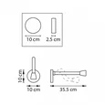 808631 Бра MURO III COB LED 3W 200LM 30G ЛАТУНЬ 3000K