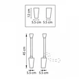 808641 Бра MURO III COB LED 3W 200LM 30G ЛАТУНЬ 3000K