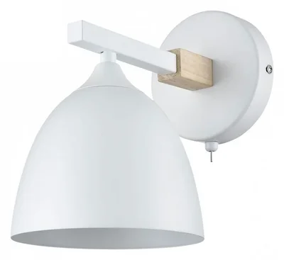 8095/1W MODERNI LN25 белый/белый металл, дерево/металл Бра Е27 1*60W 220V COLANGE