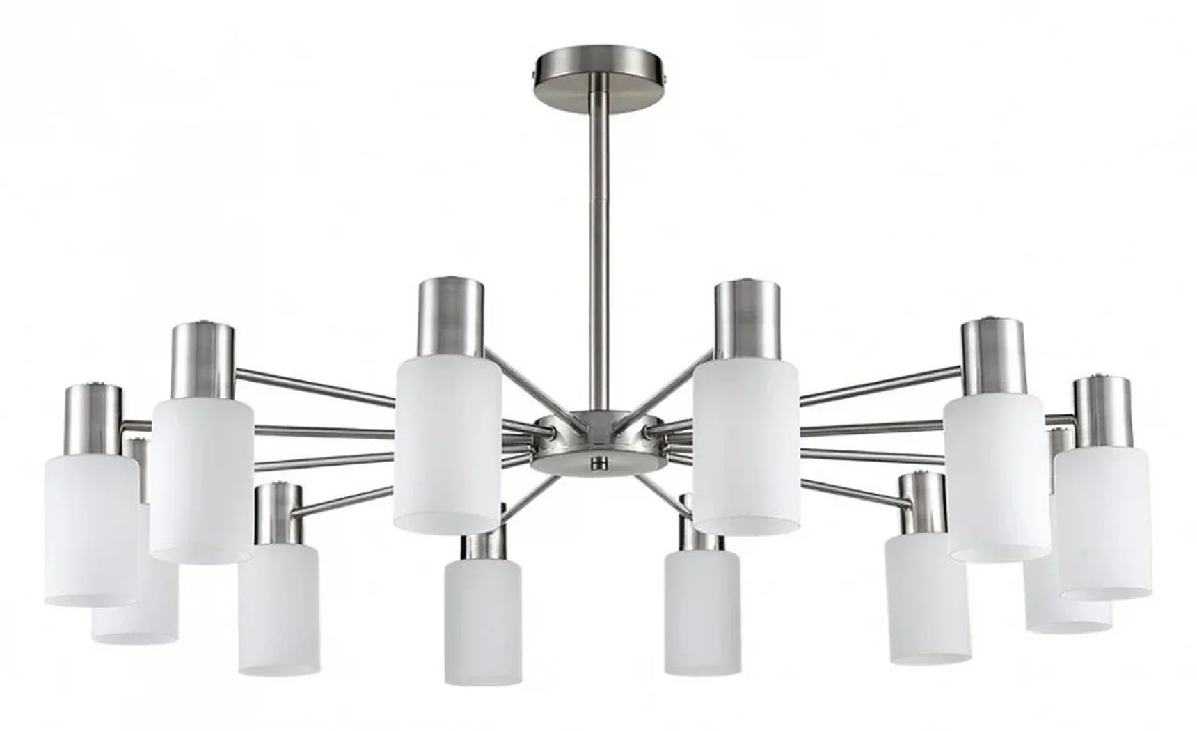 8099/12C COMFI LN25 никель/белый металл/стекло Люстра потолочная Е14 12*40W 220V MAVE