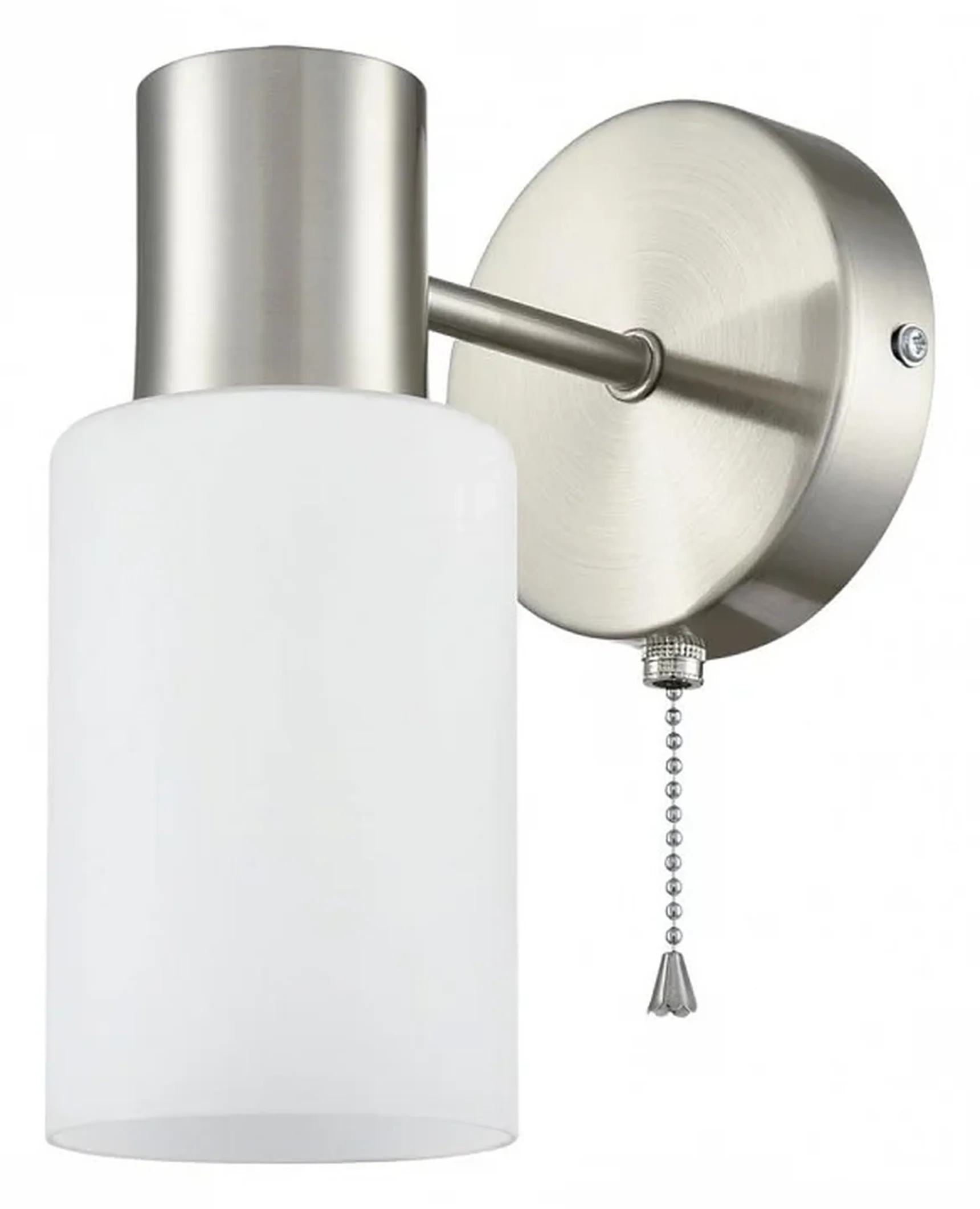 8099/1W COMFI LN25 никель/белый металл/стекло Бра Е14 1*40W 220V MAVE