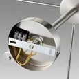 8099/8C COMFI LN25 никель/белый металл/стекло Люстра потолочная Е14 8*40W 220V MAVE