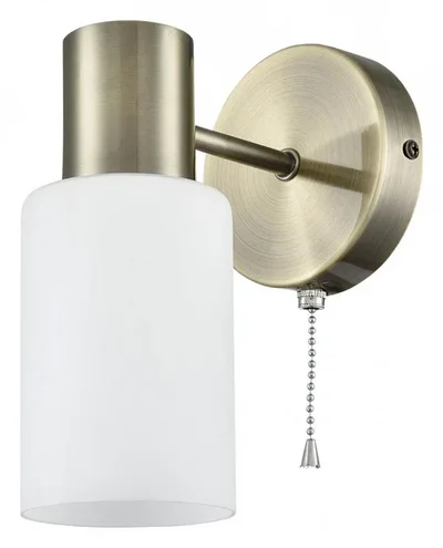 8100/1W COMFI LN25 бронза/белый металл/стекло Бра Е14 1*40W 220V MAVE