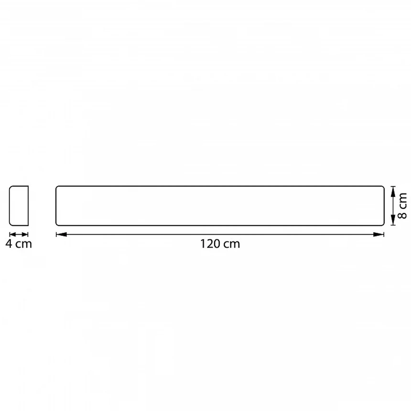 810546CCT Бра FIUME LED 40W 1580LM 120G БЕЛЫЙ 3000/4000/6000K