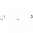 810547CCT Бра FIUME LED 40W 1580LM 120G ЧЕРНЫЙ 3000/4000/6000K