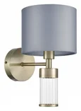 8108/1W MODERNI LN25 латунь титаниум/серый, металл/текстиль/стекло Бра E14 40W 220V DAMONA