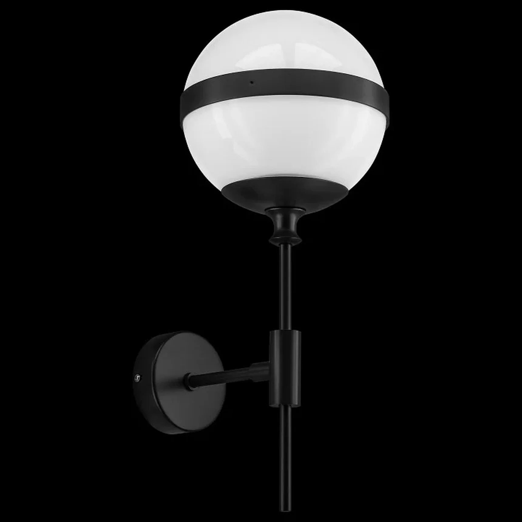 813617 (MB1803-1BL) Бра GLOBO 1х40W E14 black/white