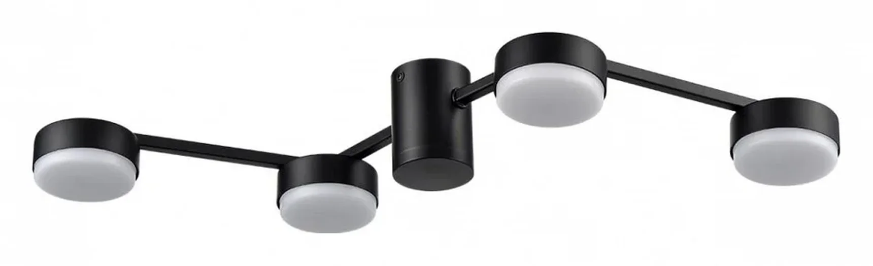 8187/4C COMFI LN25 черный, металл Люстра потолочная LED GX53 4*7W 220V SANATA