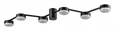 8187/6C COMFI LN25 черный, металл Люстра потолочная LED GX53 6*7W 220V SANATA