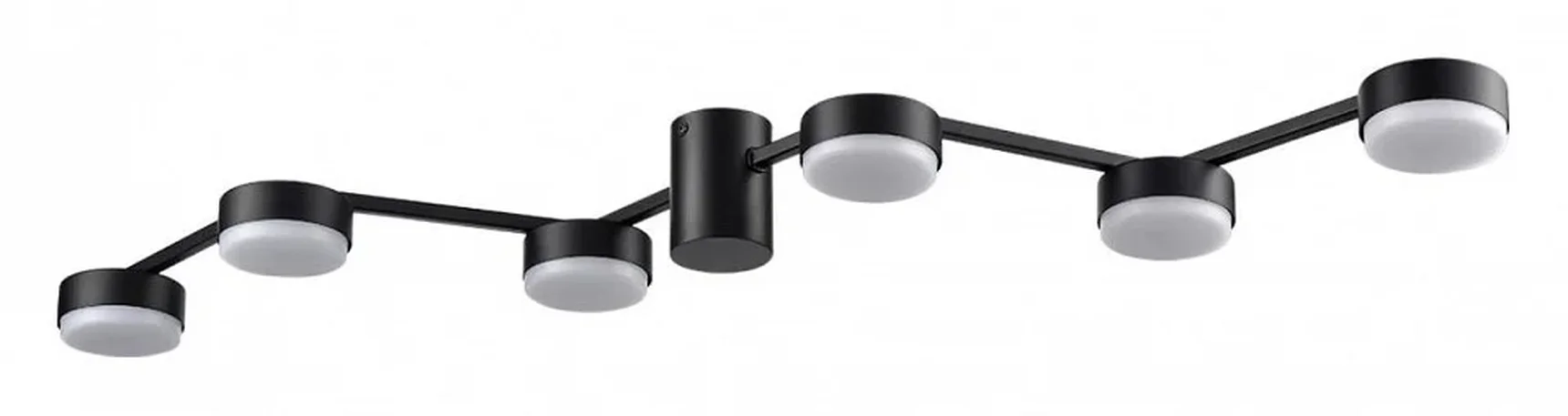 8187/6C COMFI LN25 черный, металл Люстра потолочная LED GX53 6*7W 220V SANATA