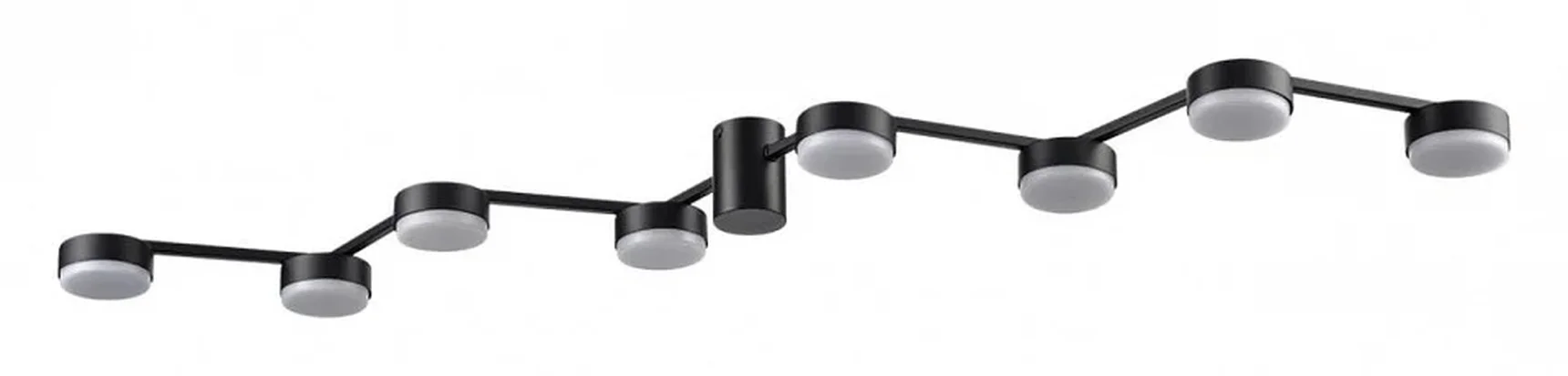 8187/8C COMFI LN25 черный, металл Люстра потолочная LED GX53 8*7W 220V SANATA