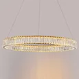 NEWPORT 8240 8240/80 gold, Подвесной светильник, Gold Сlear crystal D80*H7,6 см LED 50W 3100K 5500lm