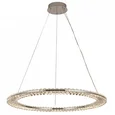 NEWPORT 8240 8241/800 chrome, Подвесной светильник, Chrome Сlear crystal D80*H3,3/250 см LED strip 60W 3100K 6600Lm
