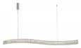 NEWPORT 8240 8243/150, Подвесной светильник, Chrome Сlear crystal L150*H7,6/250 cm LED strip 42W 3100K 4200Lm