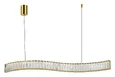 NEWPORT 8240 8243/90 gold NEW, Подвесной светильник, Gold Сlear crystal L90*H7,6/250 cm LED strip 2