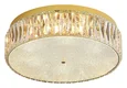 NEWPORT 8240 8246/PL gold NEW, Потолочный светильник, Gold Clear crystal D42,5*H12,5 cm E14 LED 6*9W