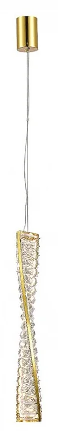 NEWPORT 8240 8246/S gold NEW, Подвесной светильник, Gold Сlear crystal L7,6*H50/250 cm LED strip 13