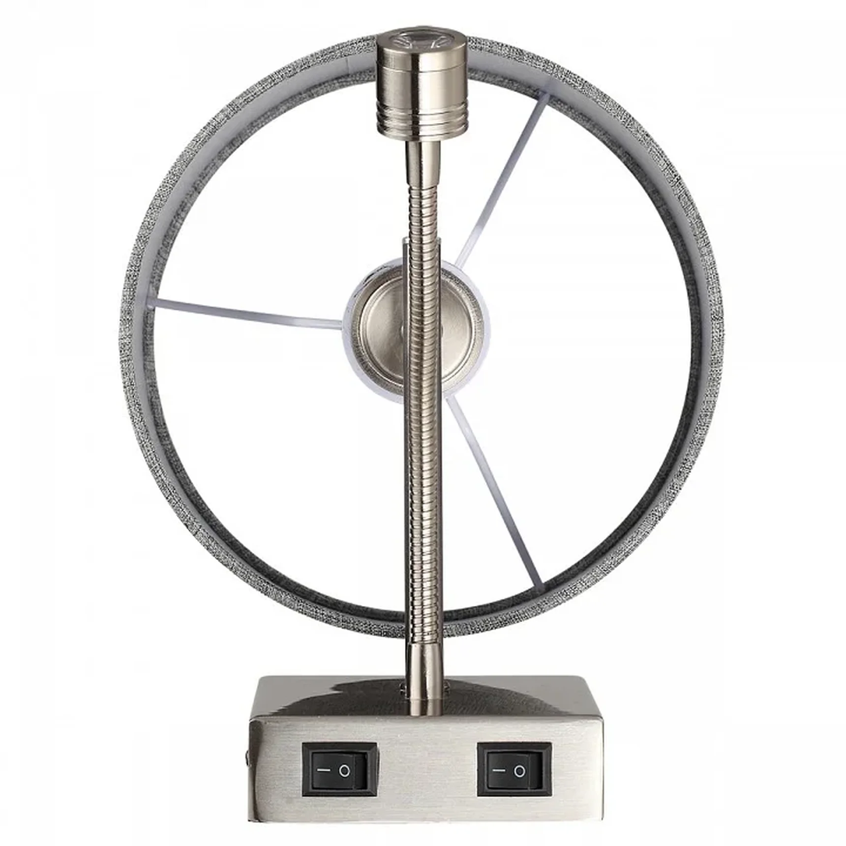 8251/2W MODERNI LN25 000 никель/серый, металл/текстиль бра Е14 40W + LED 3W 4000K 220V NIKKI