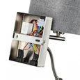 8251/2W MODERNI LN25 000 никель/серый, металл/текстиль бра Е14 40W + LED 3W 4000K 220V NIKKI