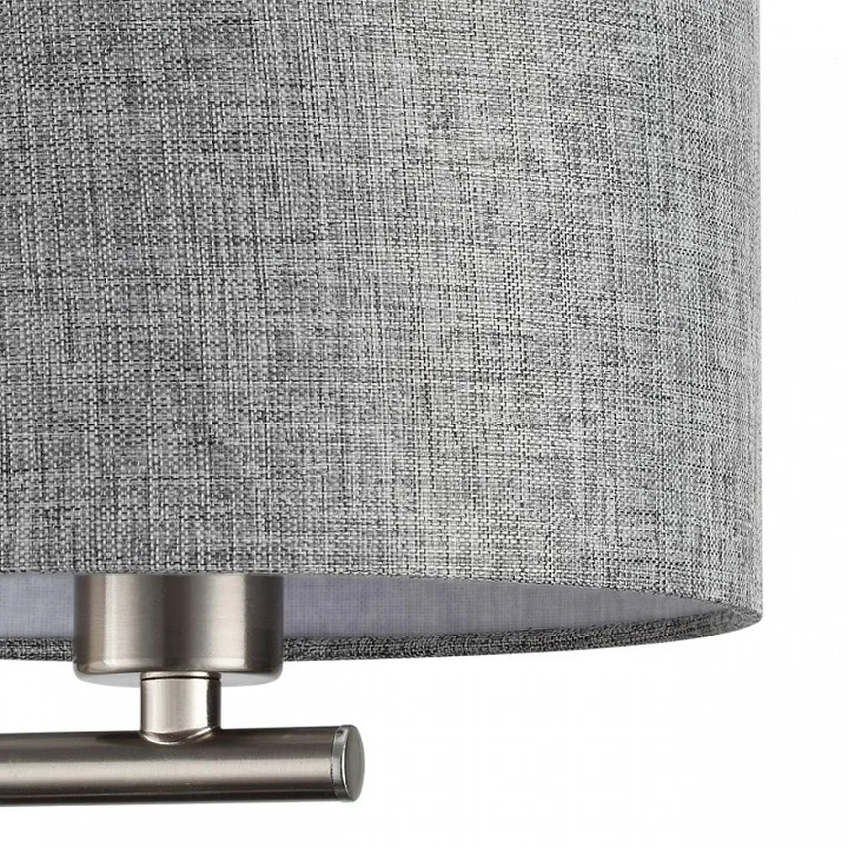 8251/2W MODERNI LN25 000 никель/серый, металл/текстиль бра Е14 40W + LED 3W 4000K 220V NIKKI