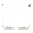 8258/4 SUSPENTIONI LN26 серебро/прозрачный, металл/стекло Подвесной светильникG9 4*20W 220V TORONTO