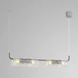 8258/4 SUSPENTIONI LN26 серебро/прозрачный, металл/стекло Подвесной светильникG9 4*20W 220V TORONTO