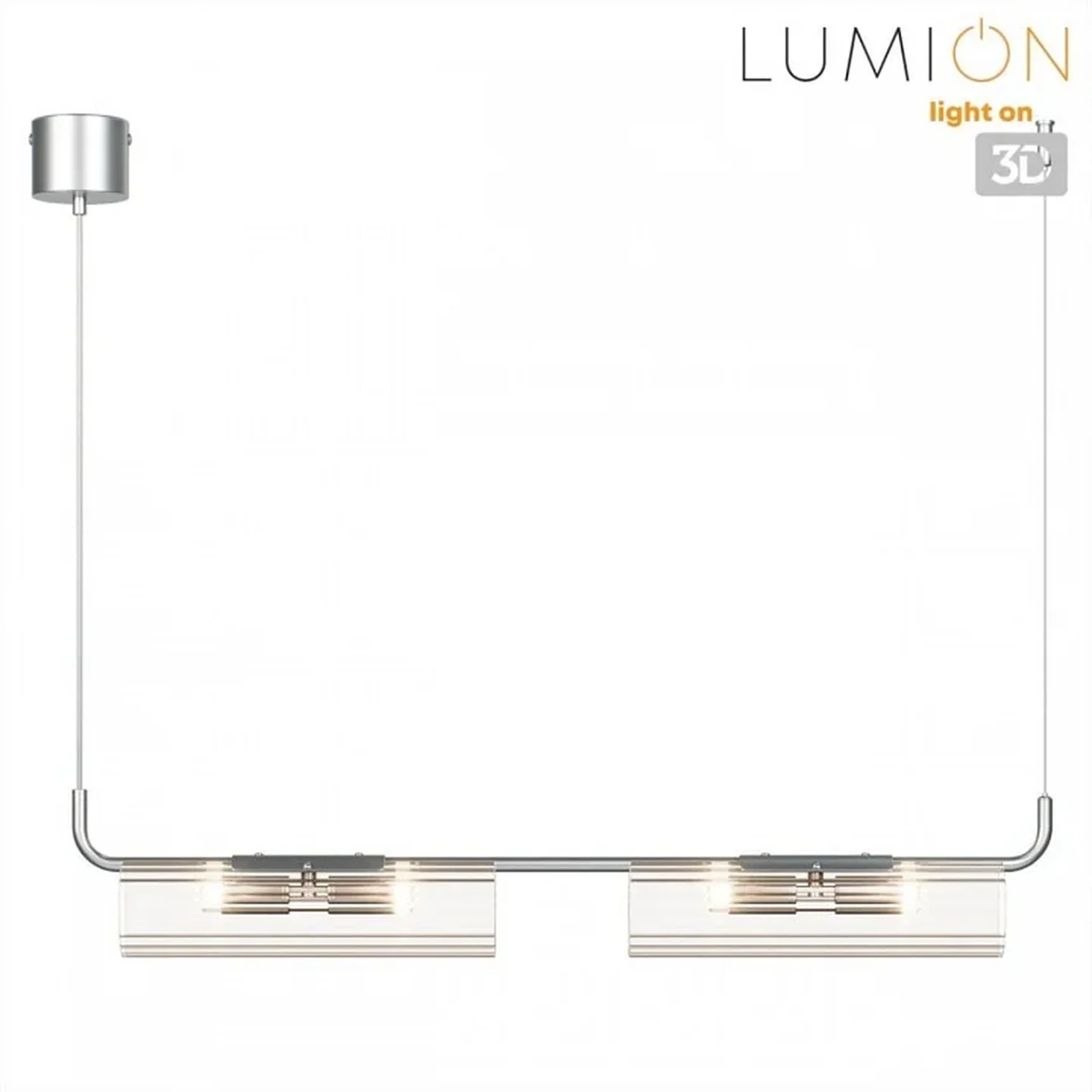 8258/4 SUSPENTIONI LN26 серебро/прозрачный, металл/стекло Подвесной светильникG9 4*20W 220V TORONTO