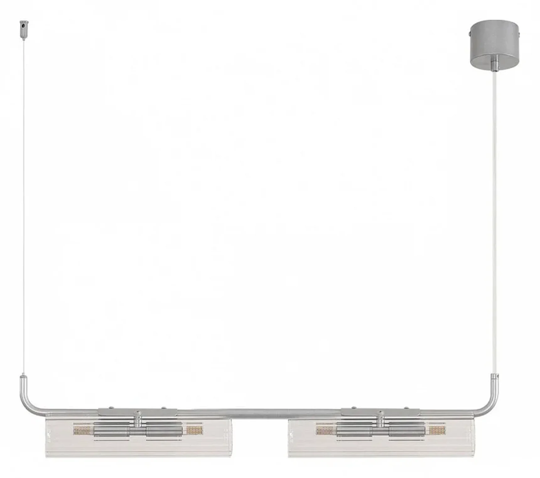 8258/4 SUSPENTIONI LN26 серебро/прозрачный, металл/стекло Подвесной светильникG9 4*20W 220V TORONTO