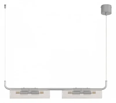 8258/4 SUSPENTIONI LN26 серебро/прозрачный, металл/стекло Подвесной светильникG9 4*20W 220V TORONTO