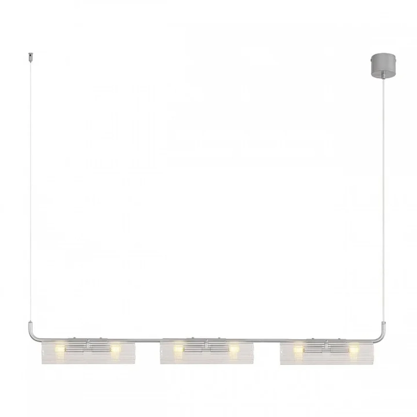 8258/6 SUSPENTIONI LN26 серебро/прозрачный, металл/стекло Подвесной светильникG9 6*20W 220V TORONTO