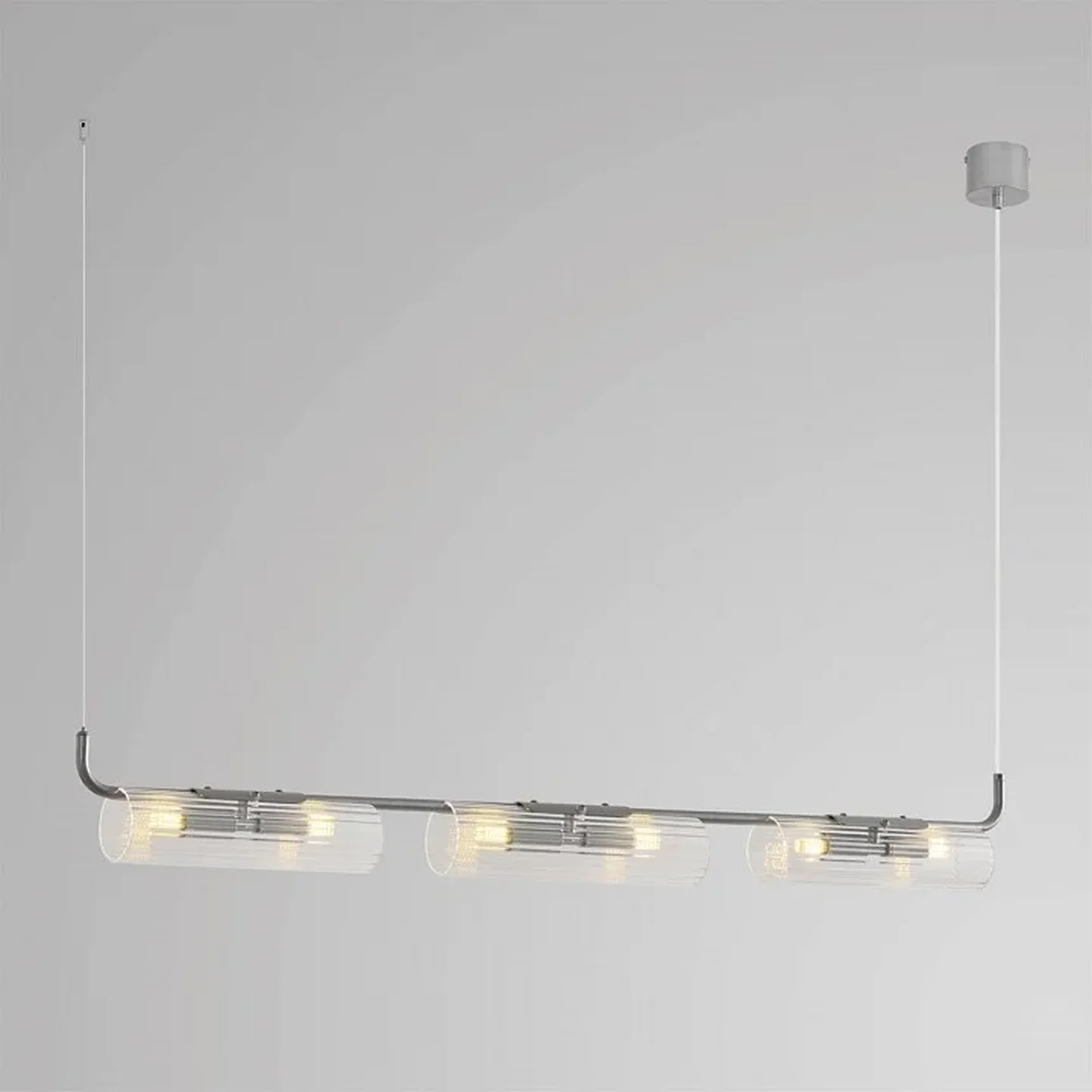 8258/6 SUSPENTIONI LN26 серебро/прозрачный, металл/стекло Подвесной светильникG9 6*20W 220V TORONTO