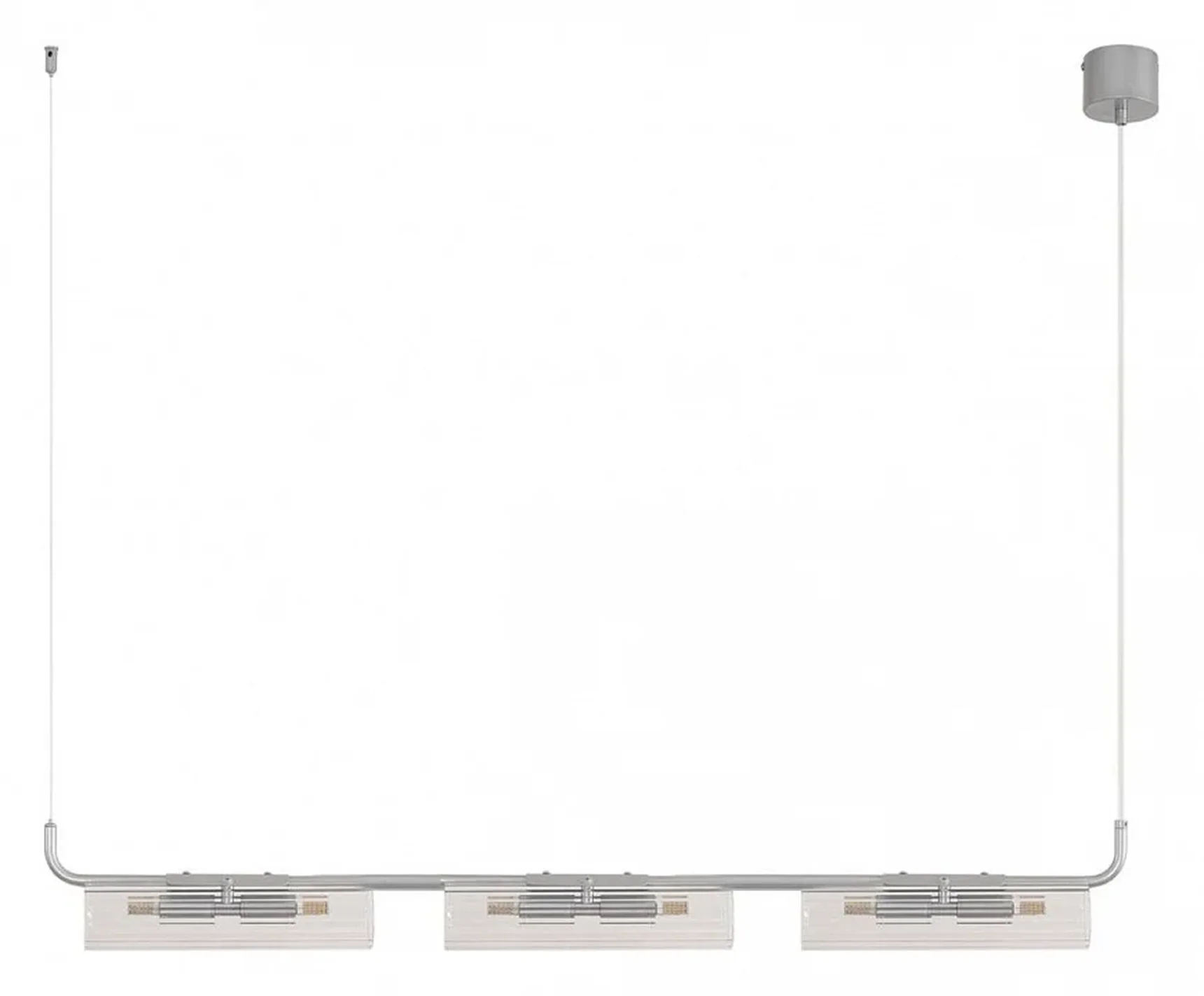 8258/6 SUSPENTIONI LN26 серебро/прозрачный, металл/стекло Подвесной светильникG9 6*20W 220V TORONTO