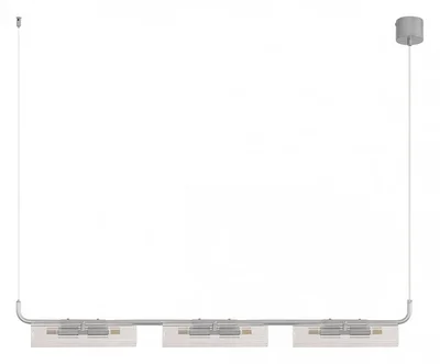 8258/6 SUSPENTIONI LN26 серебро/прозрачный, металл/стекло Подвесной светильникG9 6*20W 220V TORONTO
