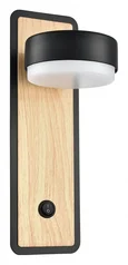 8264/1W COMFI LN26 металл, черный/дерево Бра GX53 LED 1*7W 220V LELAND