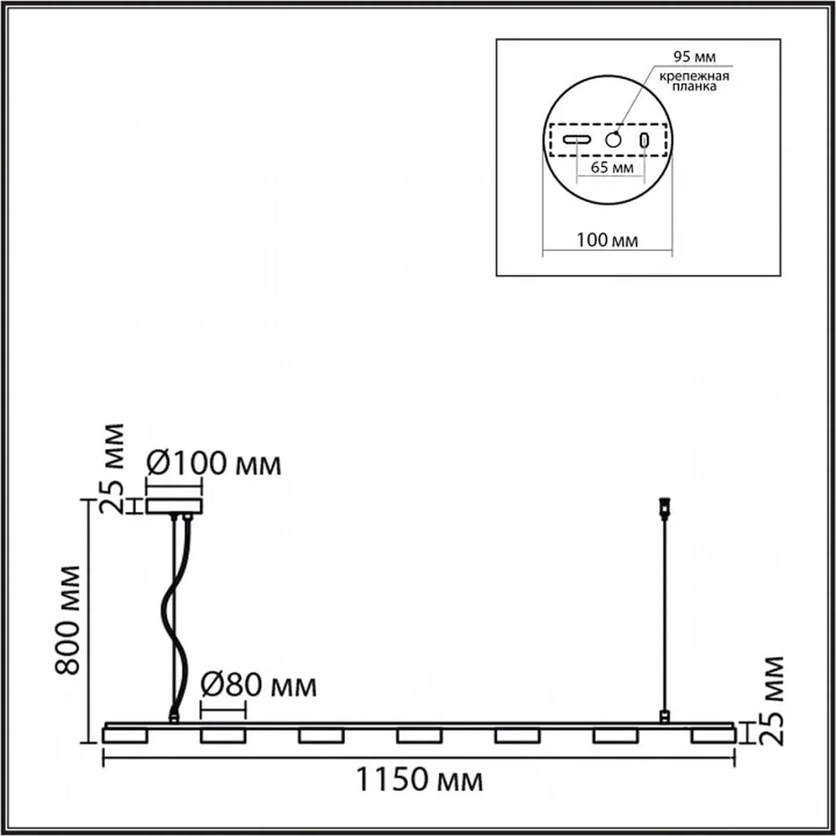 8265/7 COMFI LN26 металл, белый Светильник подвесной GX53 LED 7*7W 220V TORINA