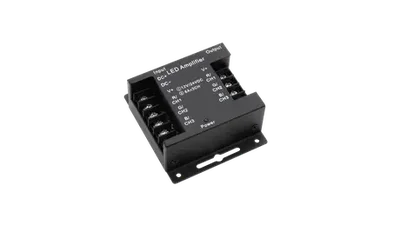 Усилитель RGB,24А,Черный, AMP-RGB-24A-Bl