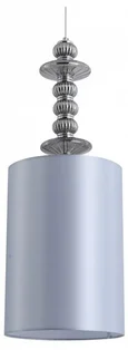 8338/1A MODERNI хром/серый, металл/стекло/текстиль Подвесной светильникE27 60W 220V ILMIRA