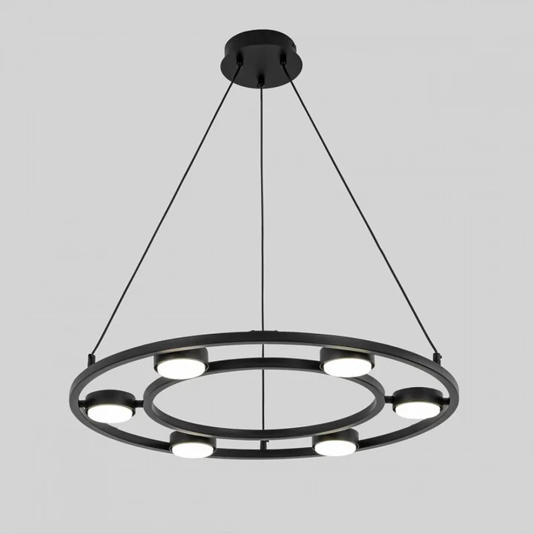 8340/6 MODERNI черный, металл Люстра подвесная GX53 LED 6*7W 220V TORINA