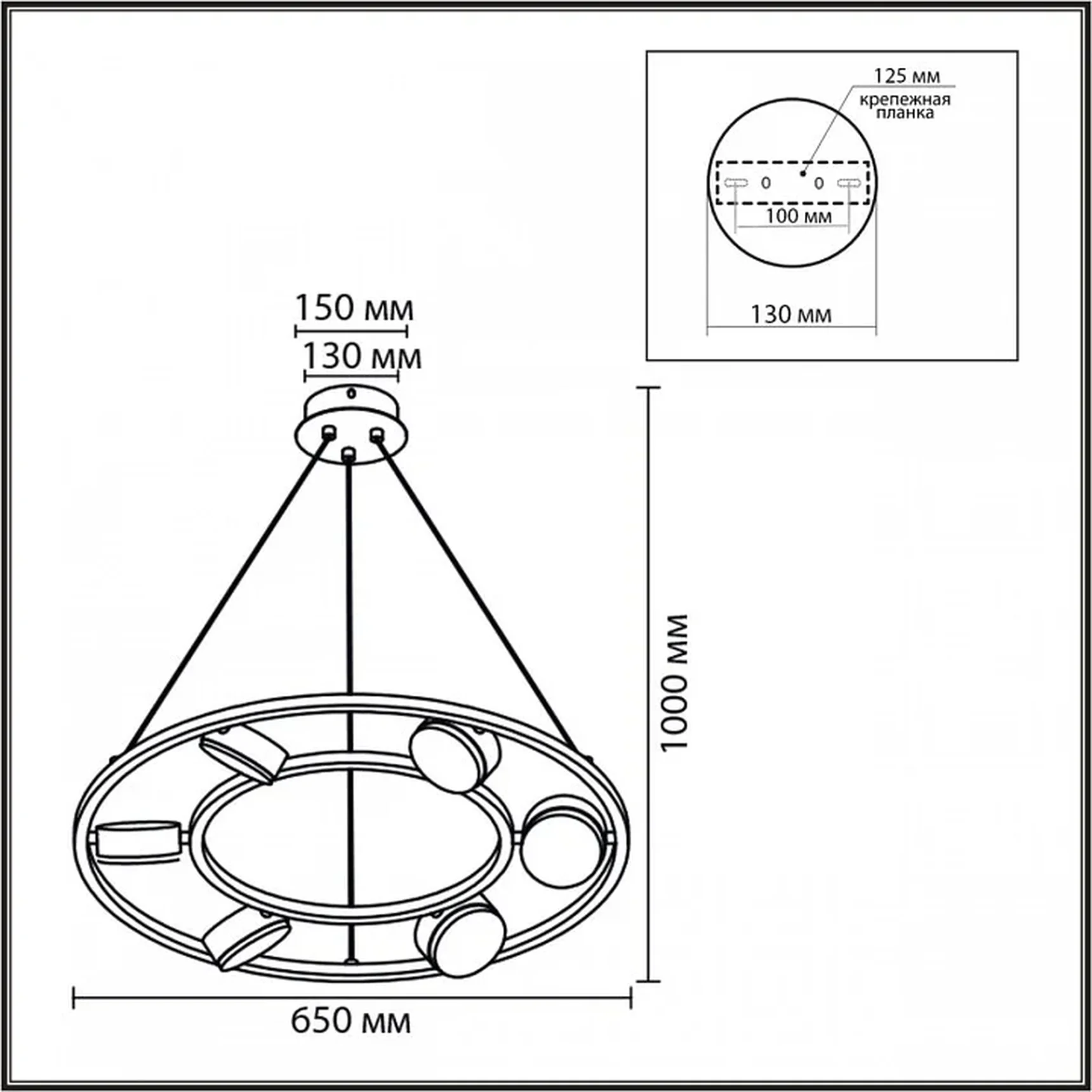 8340/6 MODERNI черный, металл Люстра подвесная GX53 LED 6*7W 220V TORINA