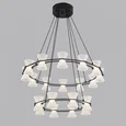 8341/70L LEDIO LN черный/прозрачный металл/акрил Люстра подвесная LED 70W 3000K 220V VINORA
