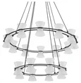 8341/70L LEDIO LN черный/прозрачный металл/акрил Люстра подвесная LED 70W 3000K 220V VINORA