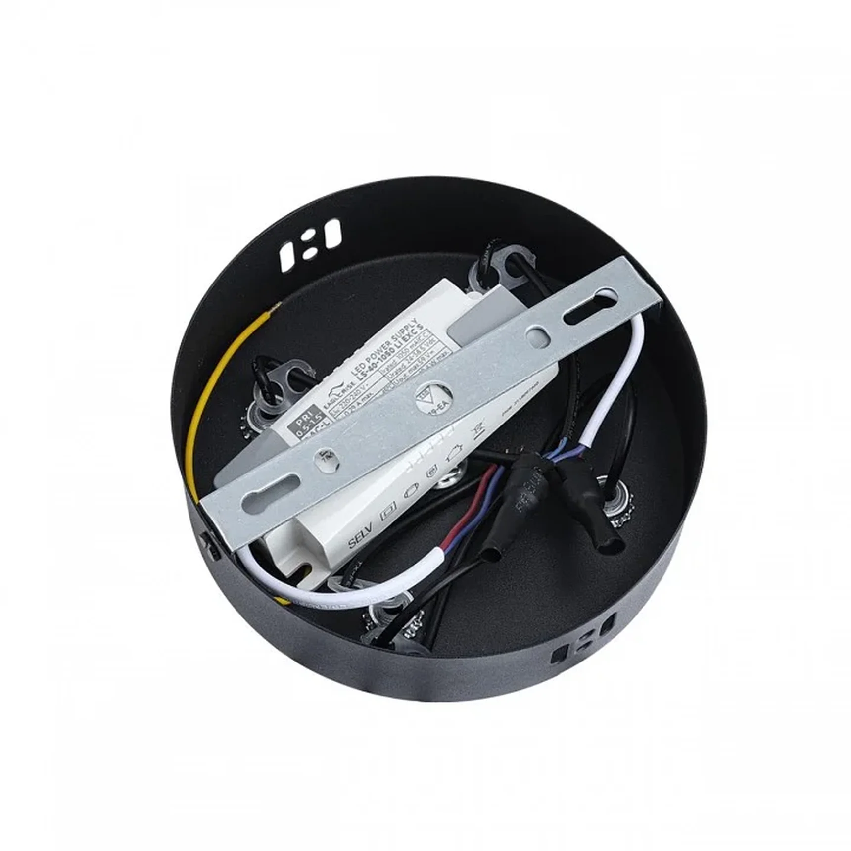 8342/35L LEDIO LN черный/белый металл/акрил Люстра подвесная LED 35W 4000K 220V OVELA