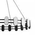 8342/40L LEDIO LN черный/белый металл/акрил Люстра подвесная LED 40W 4000K 220V OVELA
